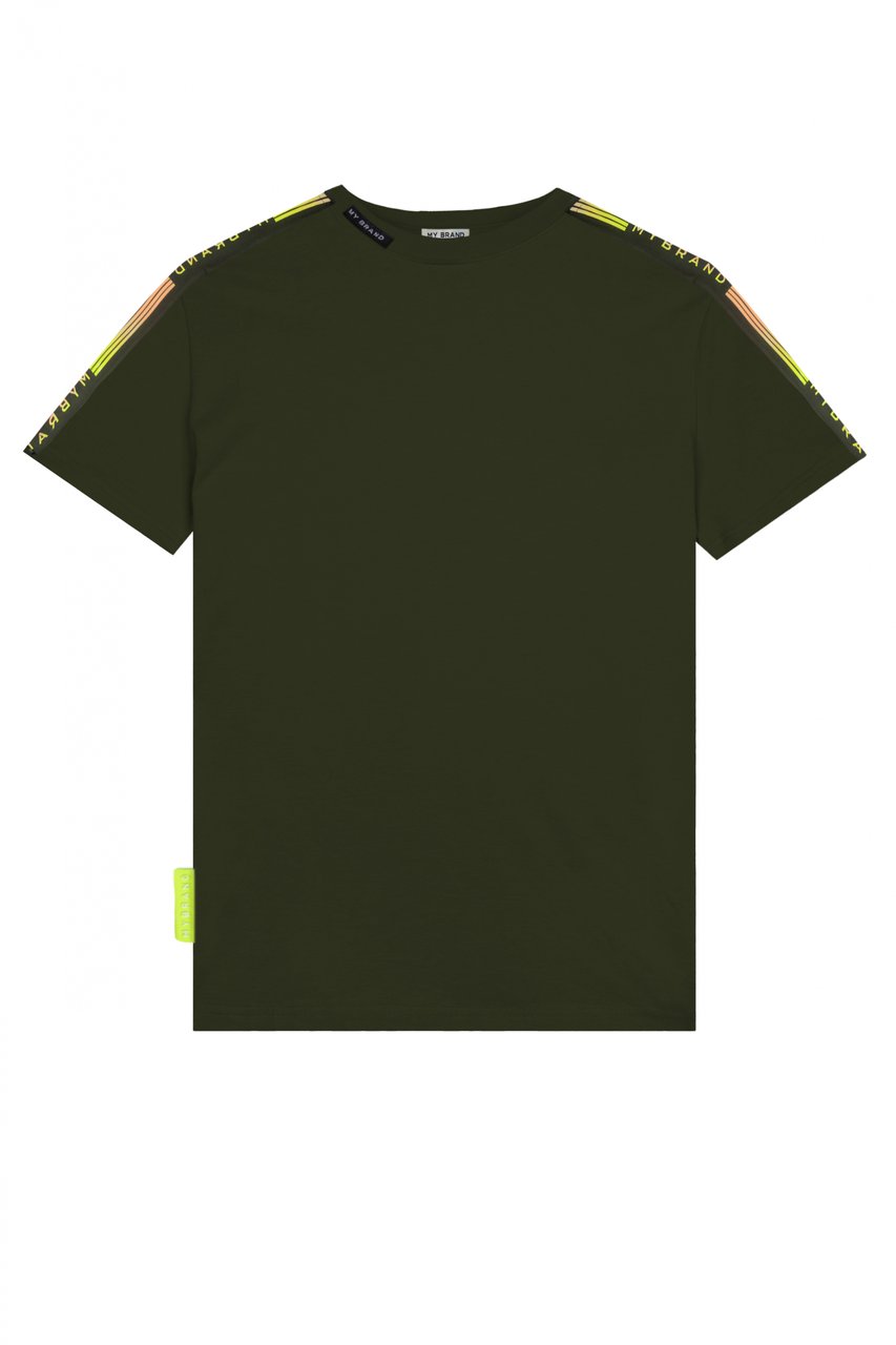My Brand MB Stripes Gradient Swimshirt Military Green | ARMY Groen