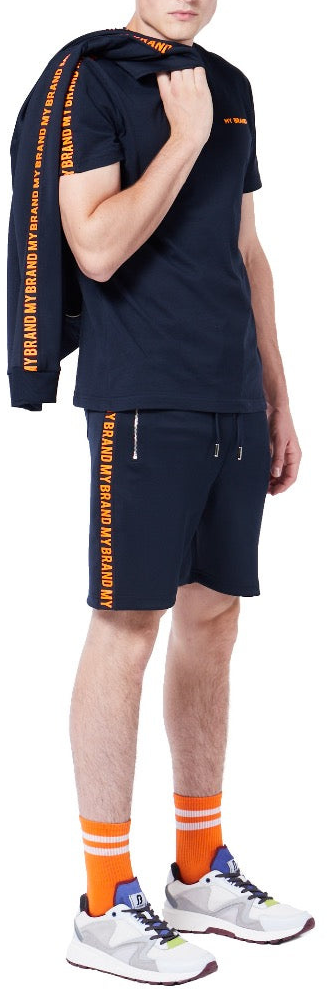 My Brand MY BRAND TAPE SHORT | BLACK Zwart