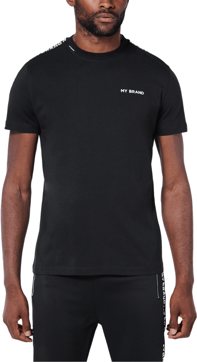 My Brand My Brand Tape T-Shirt | BLACK Zwart