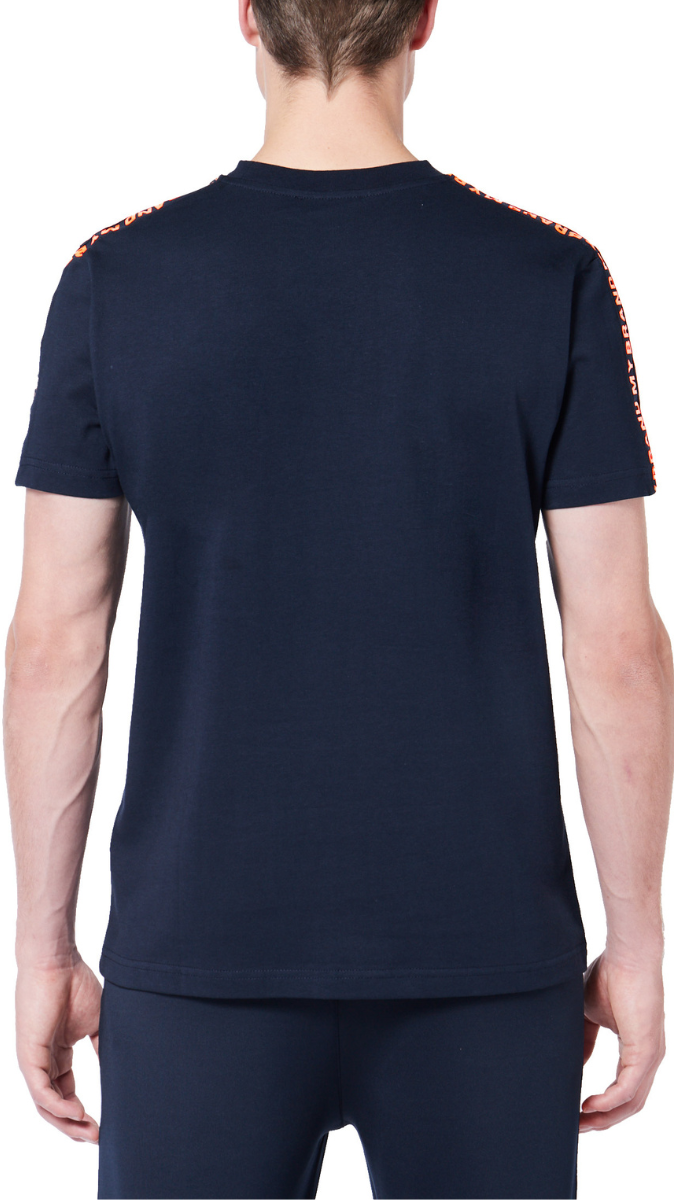 My Brand My Brand Tape T-Shirt | NAVY - ORANGE Blauw