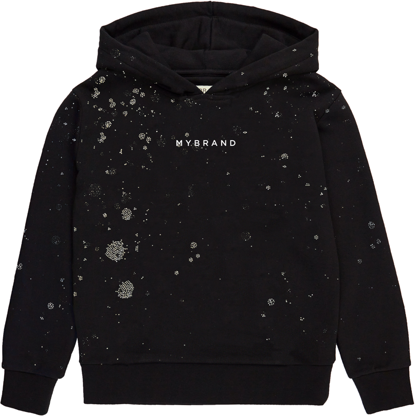 My Brand PAINT CAPSULE HOODIE | BLACK Zwart