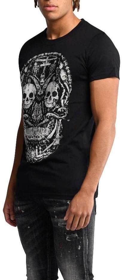 My Brand Skull Details T-Shirt | BLACK Zwart
