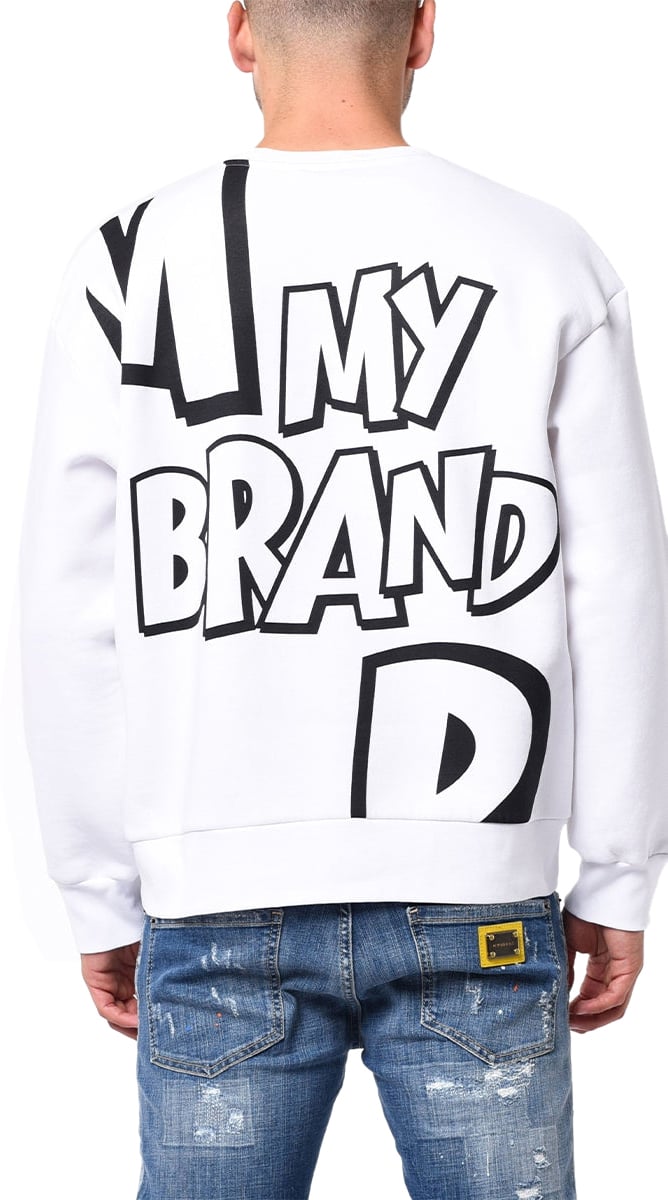 My Brand MY BRAND BIG LETTERS ALL OVER SWEATER | BLACK Zwart