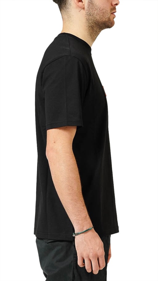 My Brand MY BRAND POPUP LOGO CHEST BLACK T-SHIRT | BLACK Zwart