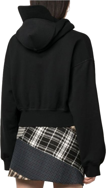 Dsquared2 Felpa con cappuccio con stampa logo Zwart