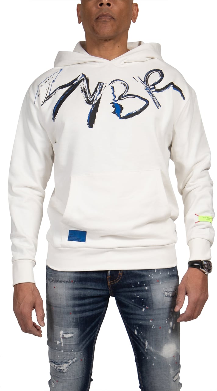 My Brand MYBRAND Signature Scribble Hoodie | OFF-WHITE Wit