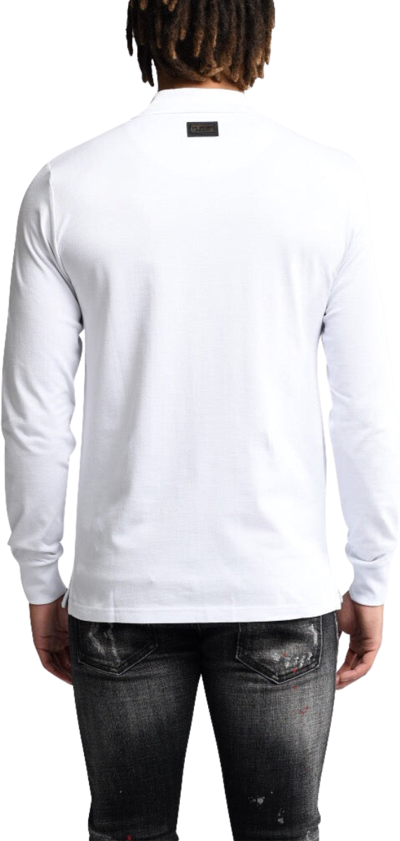 My Brand Rock Legends Longsleeve Polo | WHITE Wit