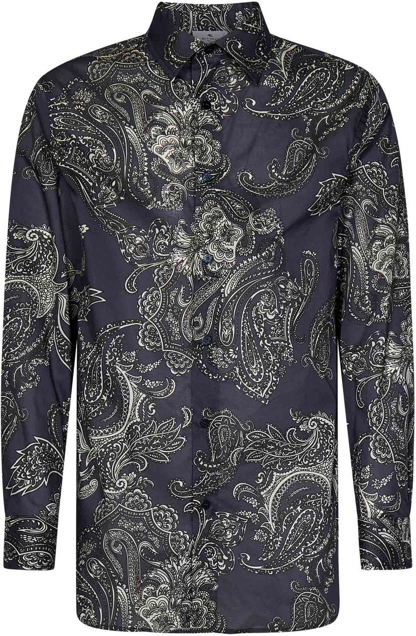 Etro Etro Shirts Blue Blauw