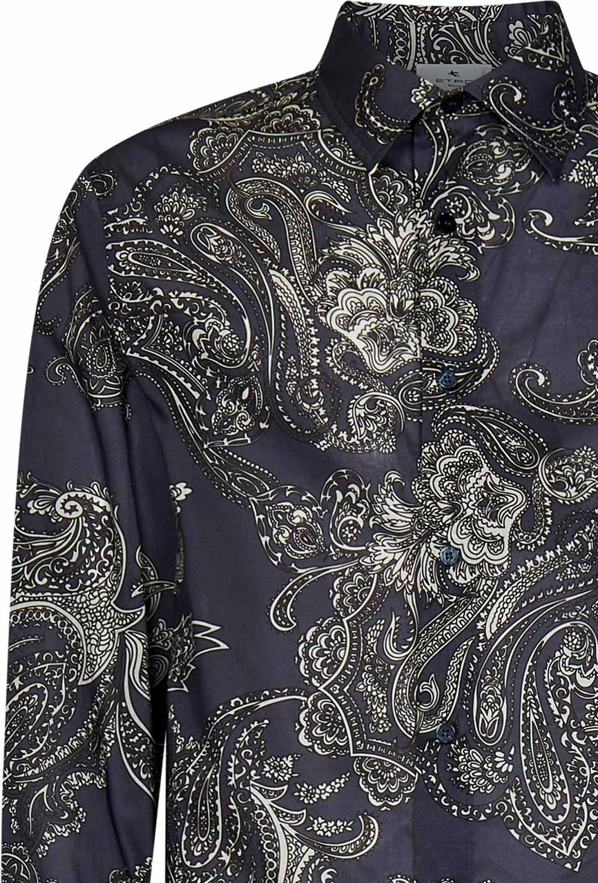 Etro Etro Shirts Blue Blauw