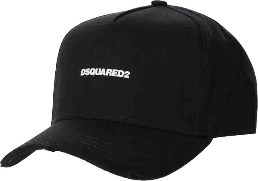 Dsquared2 Mini Logo Black Baseball Cap Black Zwart
