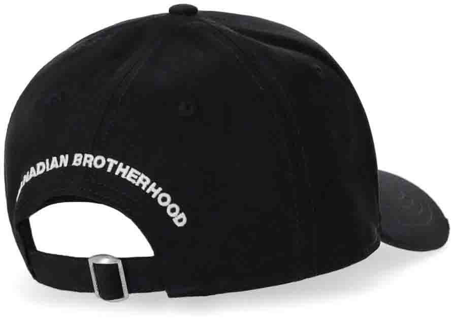Dsquared2 Mini Logo Black Baseball Cap Black Zwart