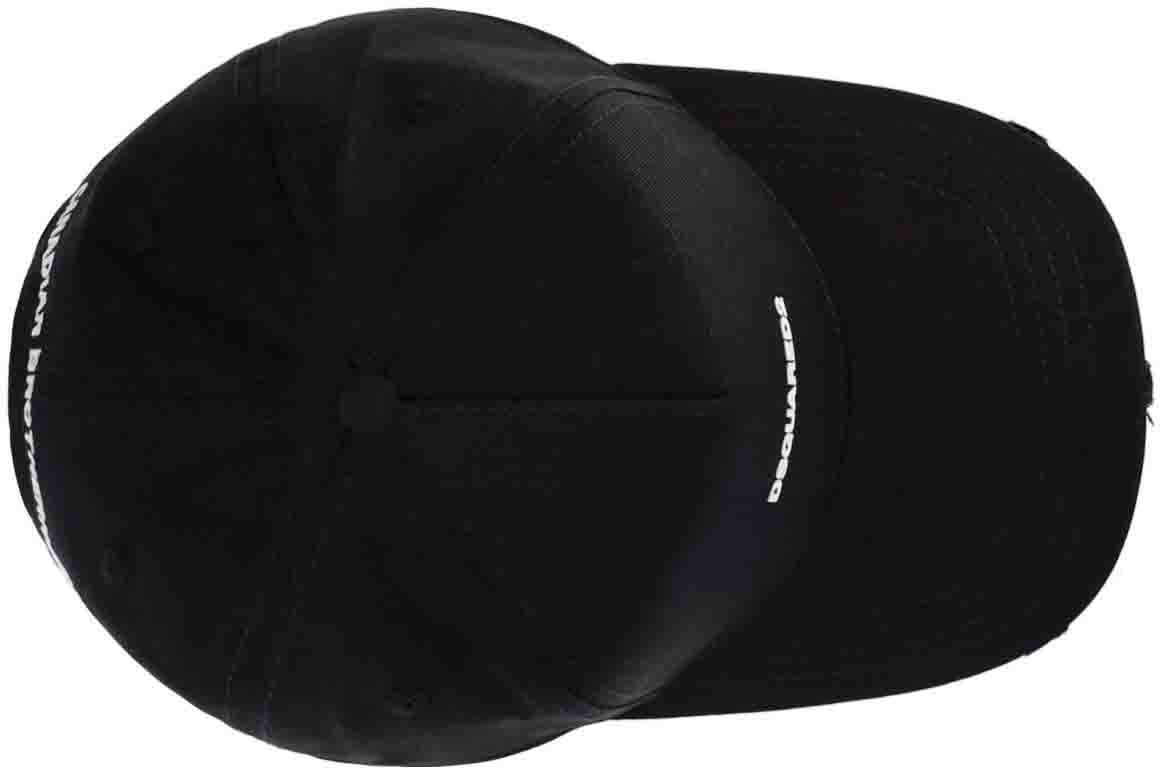 Dsquared2 Mini Logo Black Baseball Cap Black Zwart