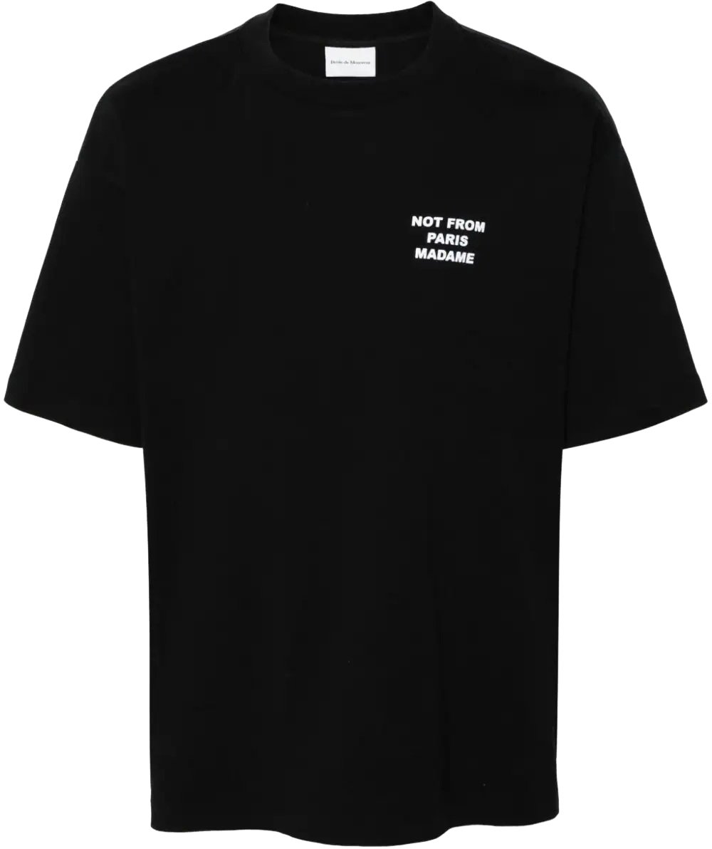 Drôle de Monsieur T-Shirts And Polos Black Zwart