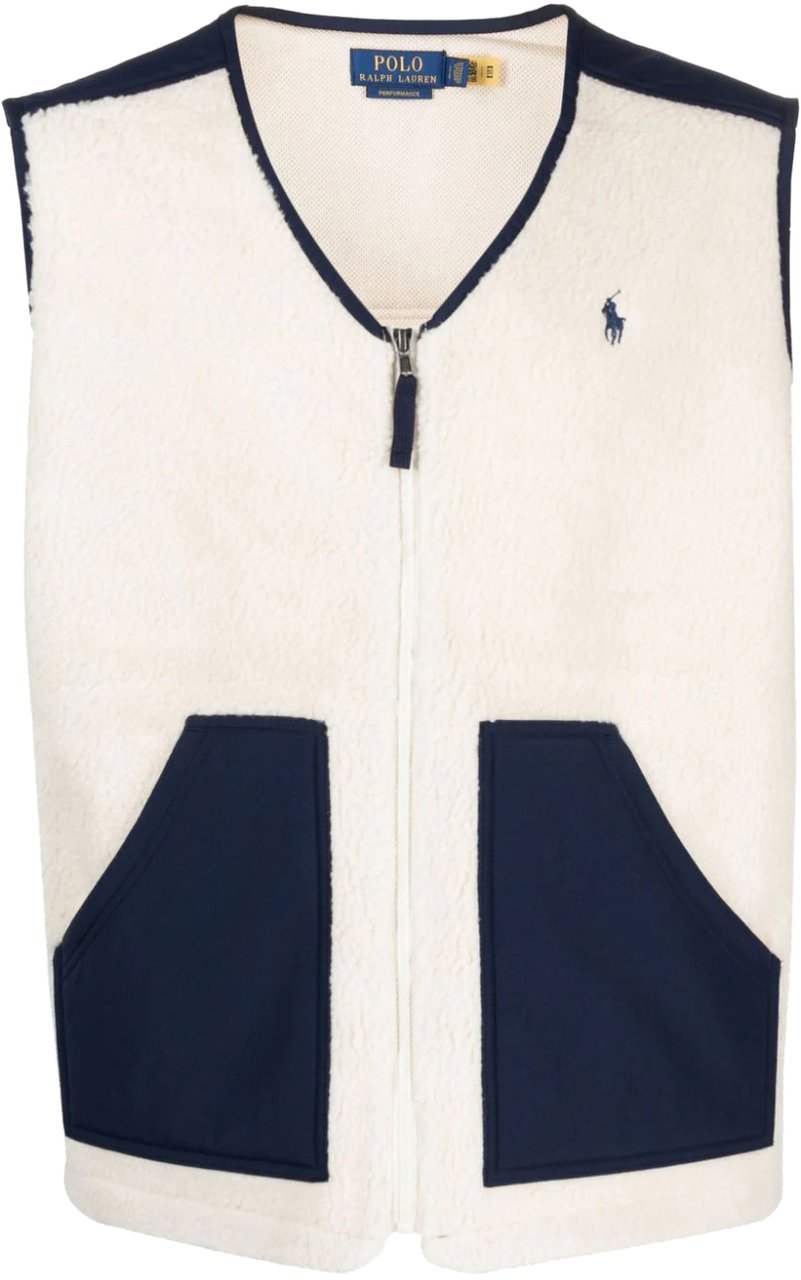 Ralph Lauren Hi-pile Fleece Vest Jacket Beige