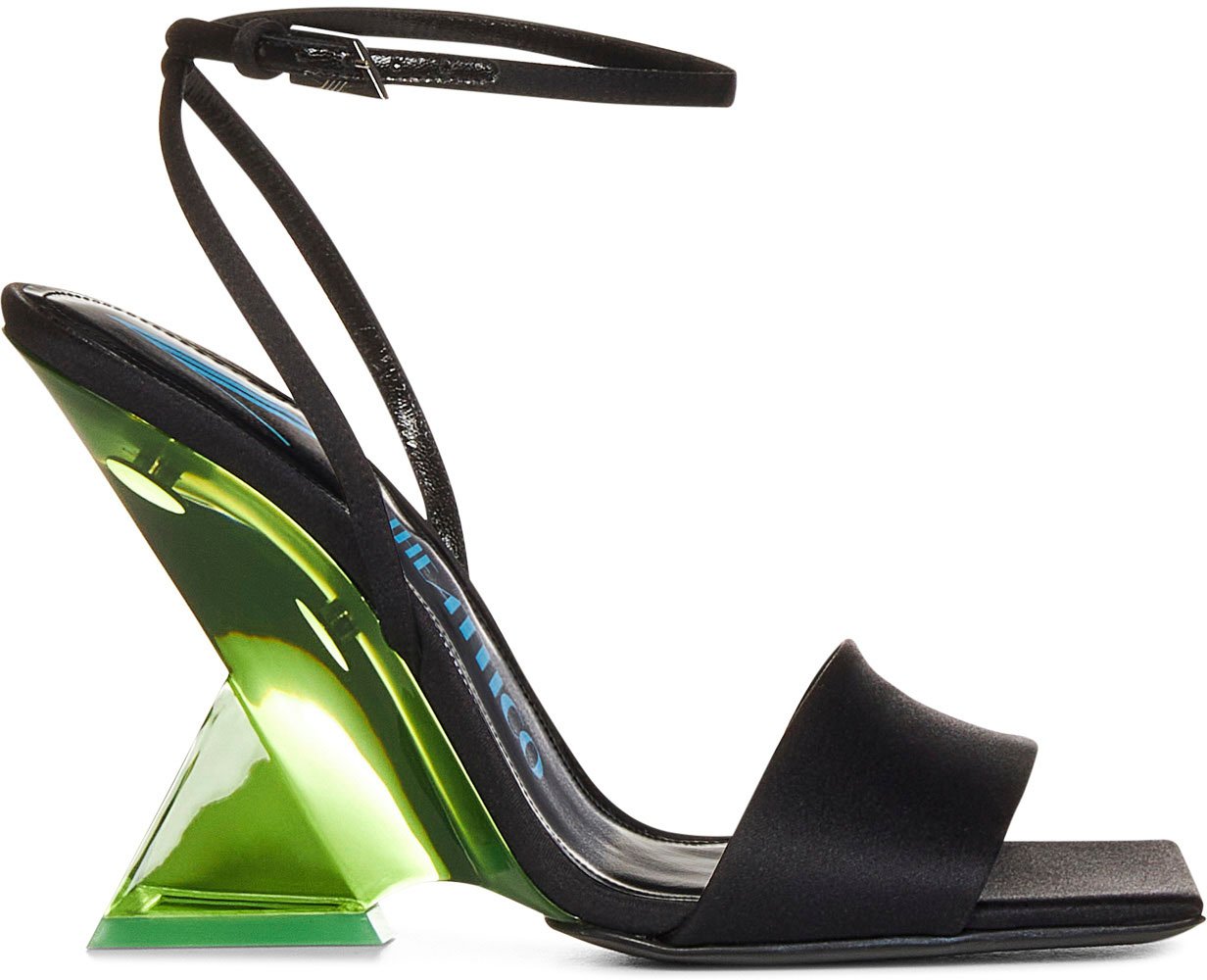 The Attico Sandals Black Pink Zwart
