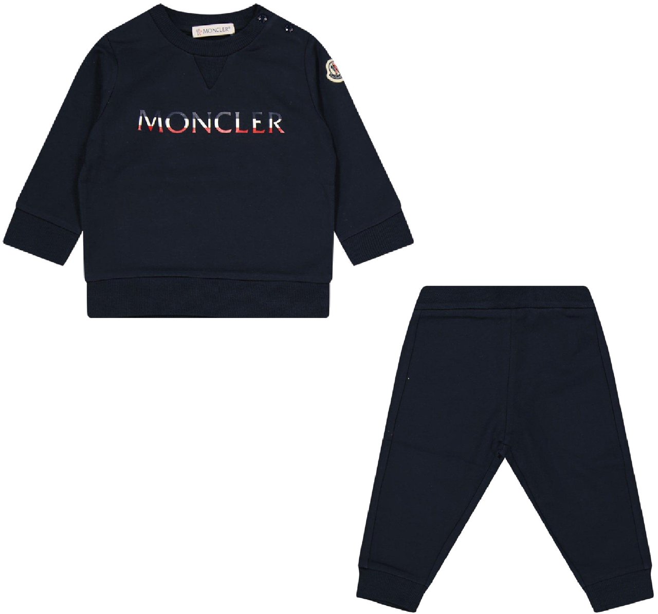 Moncler Moncler Baby Jongens Joggingpak Navy Blauw