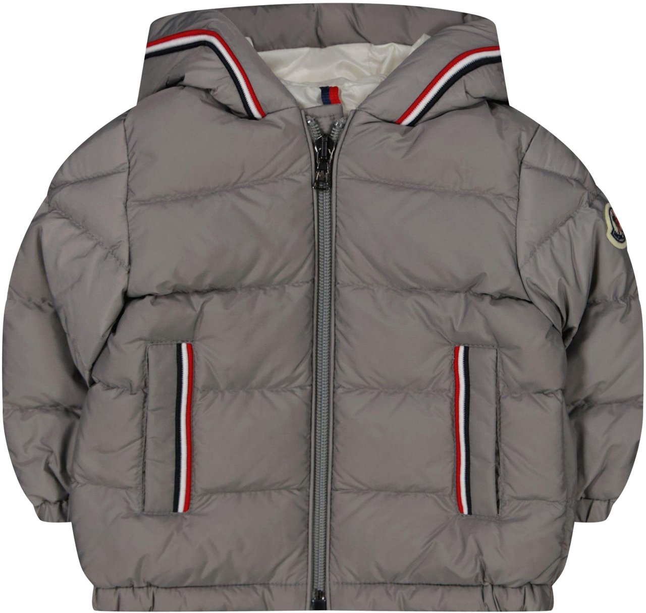 Moncler Moncler Merary Baby Jongens Winterjas Grijs Grijs