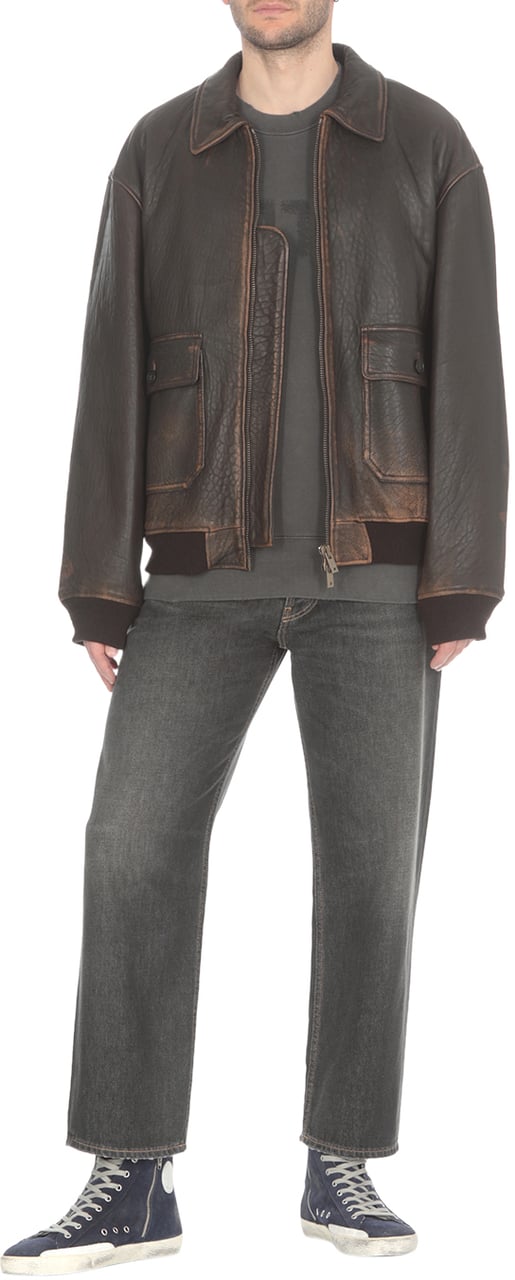 Golden Goose Sweaters Grey Grey Zwart