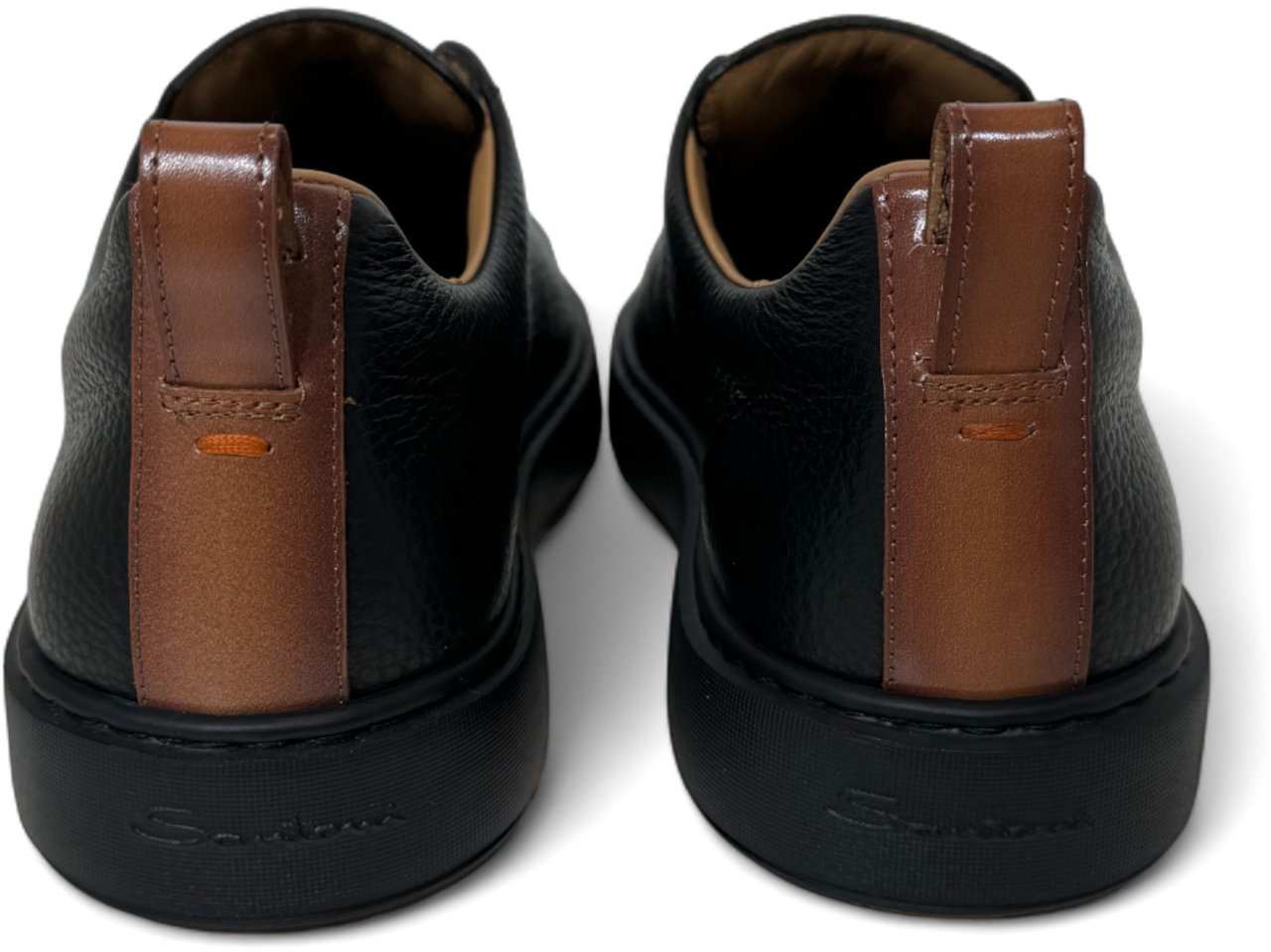 Santoni instapper zwart Victory Zwart