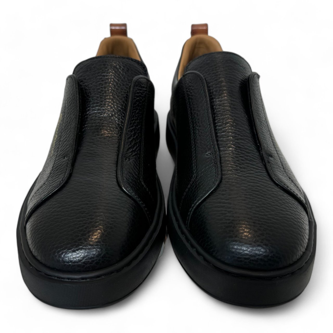 Santoni instapper zwart Victory Zwart