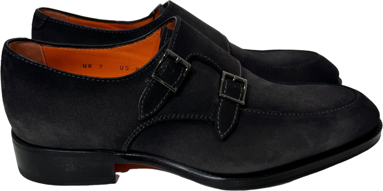 Santoni gespschoen Carter antraciet Grijs
