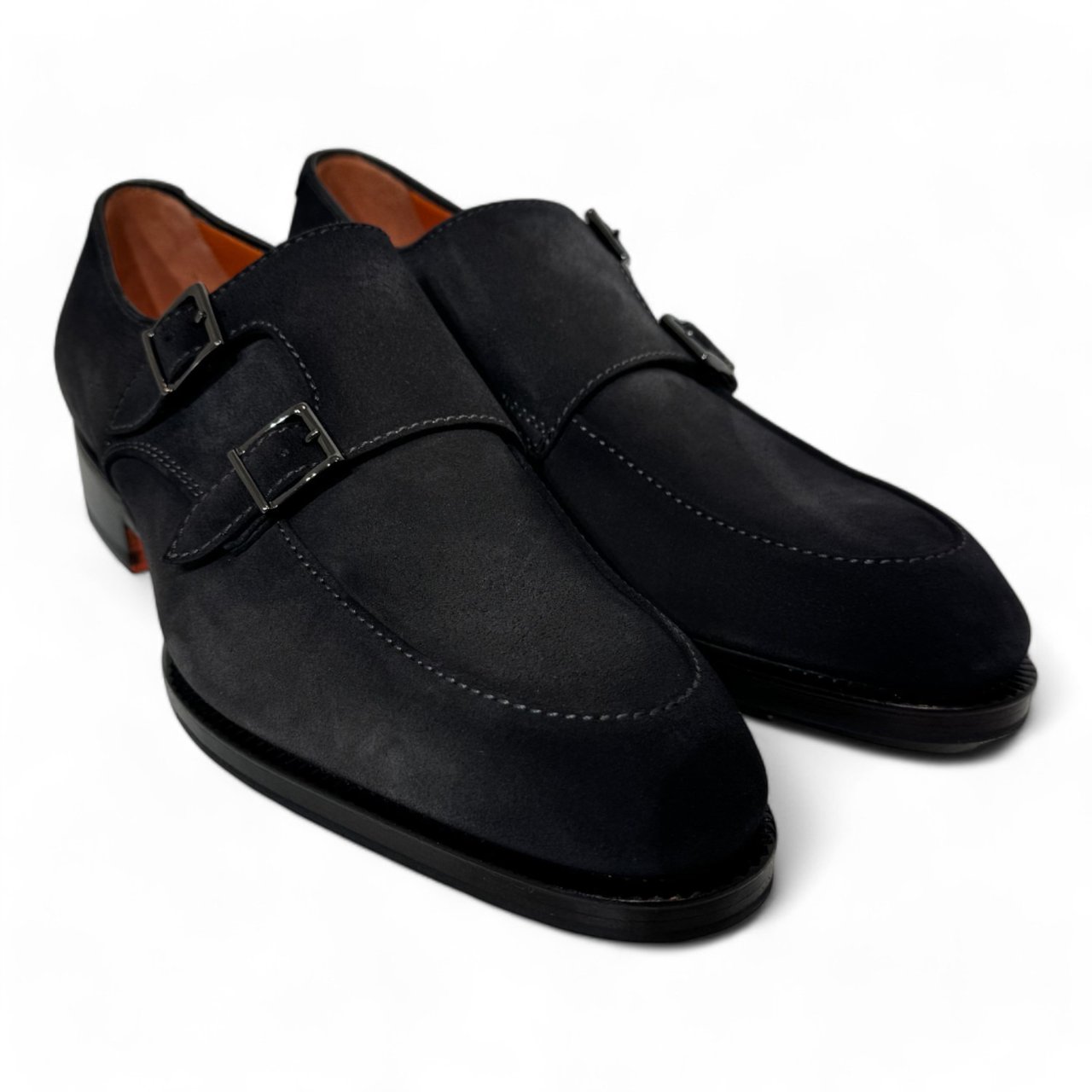 Santoni gespschoen Carter antraciet Grijs