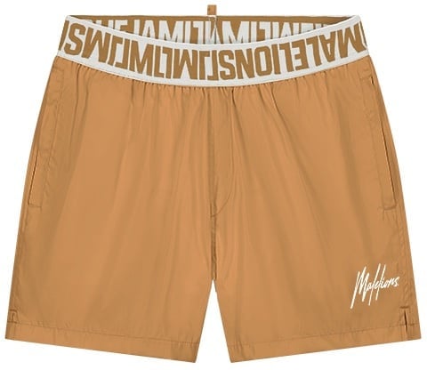 Malelions Malelions Men Venetian Swim Shorts Goud