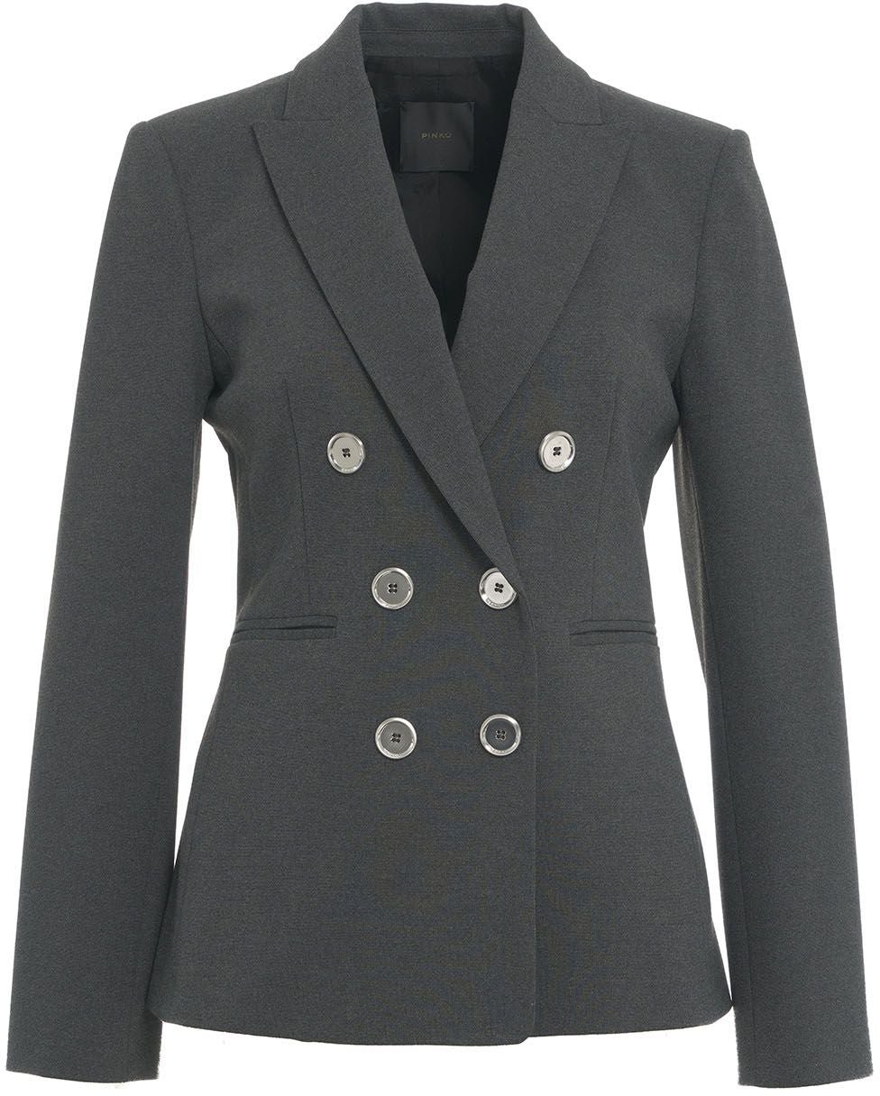 Pinko Double-breasted blazer 'Alexia' Grijs