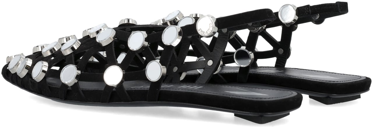 The Attico Flat Shoes Black Zwart