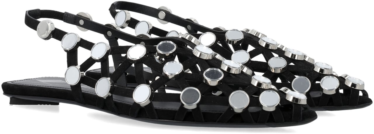 The Attico Flat Shoes Black Zwart
