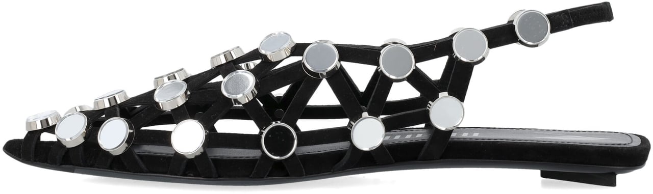 The Attico Flat Shoes Black Zwart
