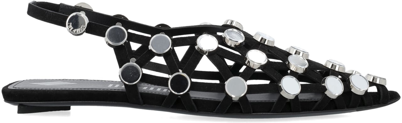 The Attico Flat Shoes Black Zwart