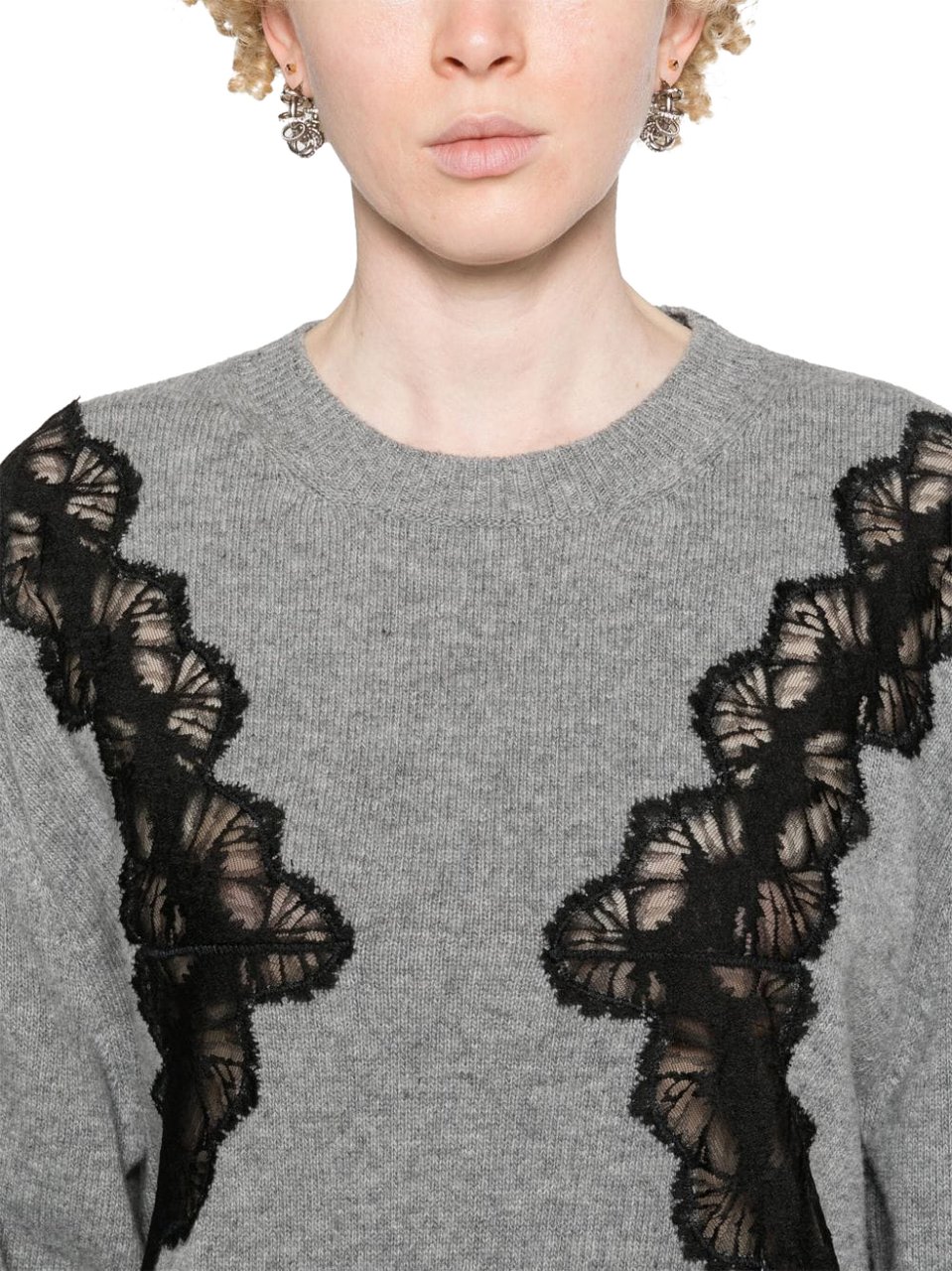Stella McCartney Maglione Cut-Out Grijs