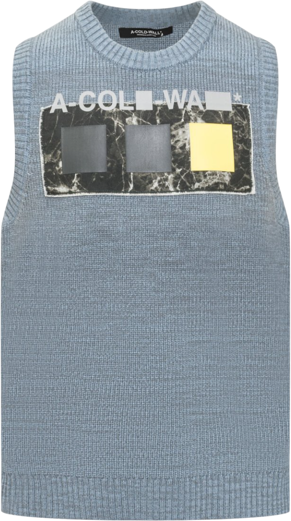 A-cold-wall Gilet cubista Blauw