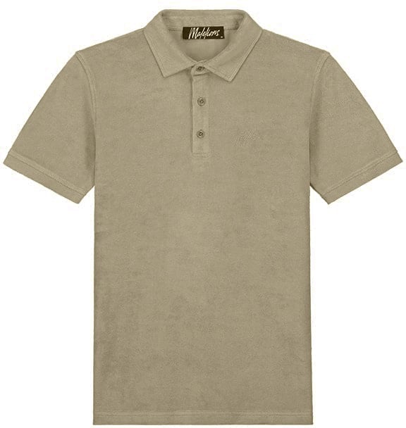 Malelions Malelions Men Signature Towelling Polo Groen