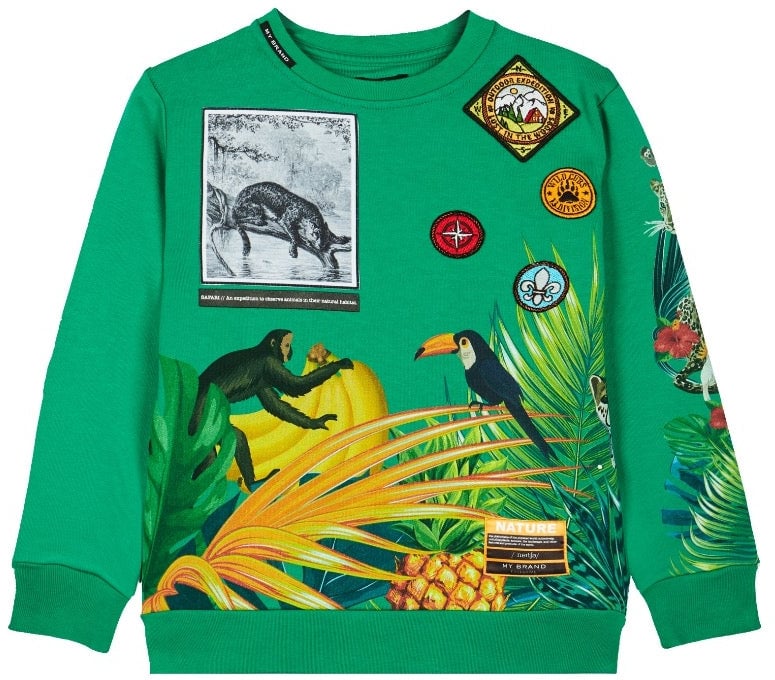 My Brand TROPICAL SWEATER | GREEN Groen