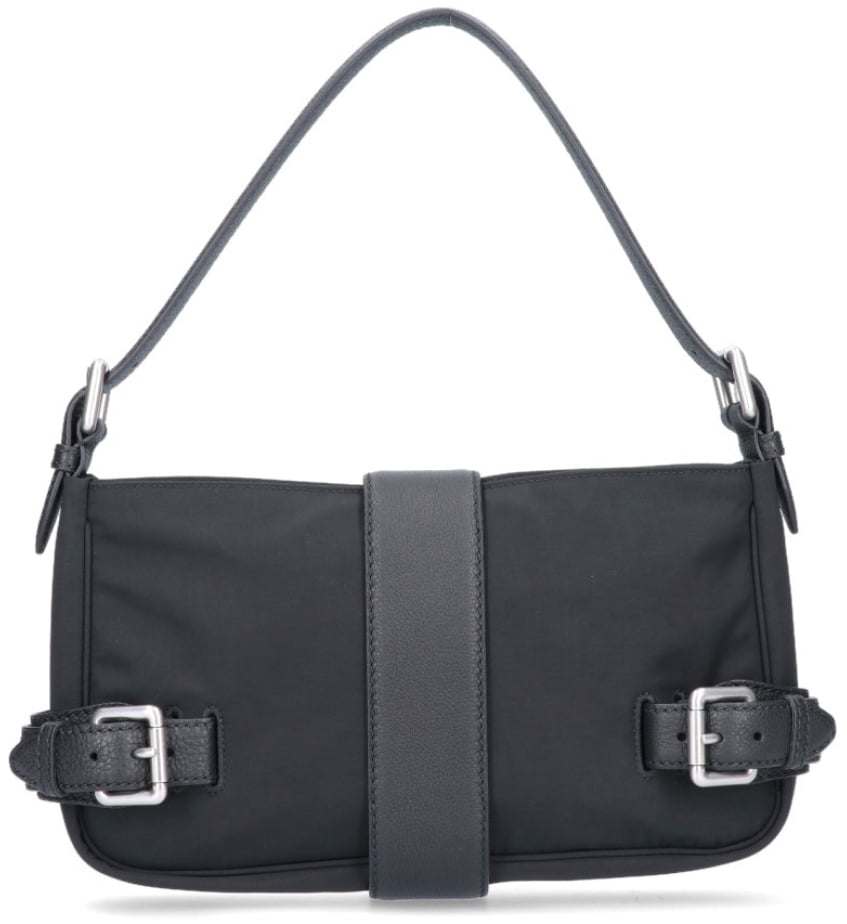 Bottega Veneta Buckle Misc Medium Shoulder Bag Zwart