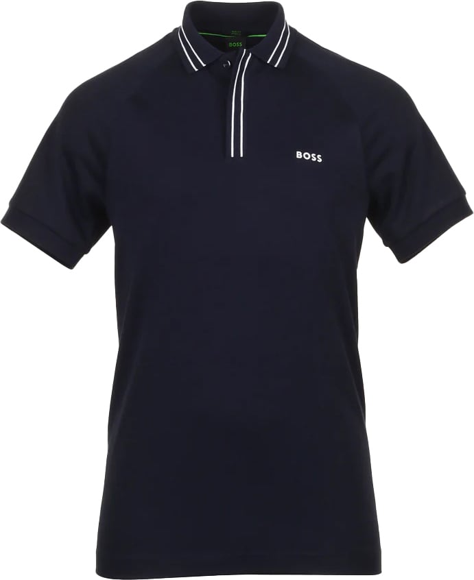 Boss Donker blauwe polo Blauw