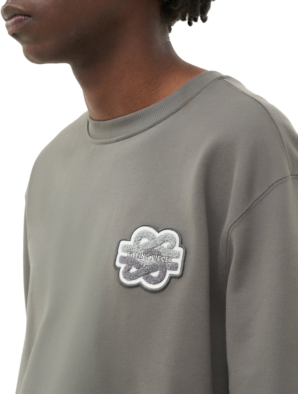 Filling Pieces Sweatshirt Gowtu Gunmetal Grijs