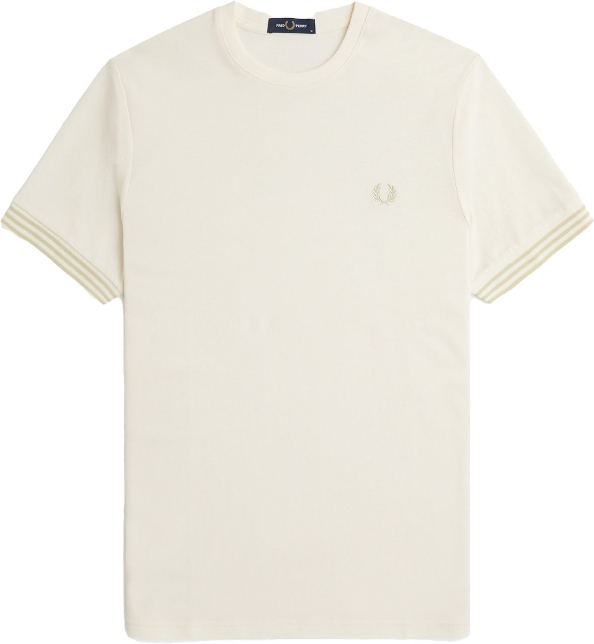 Fred Perry Fred Perry Striped Cuff T-Shirt Beige