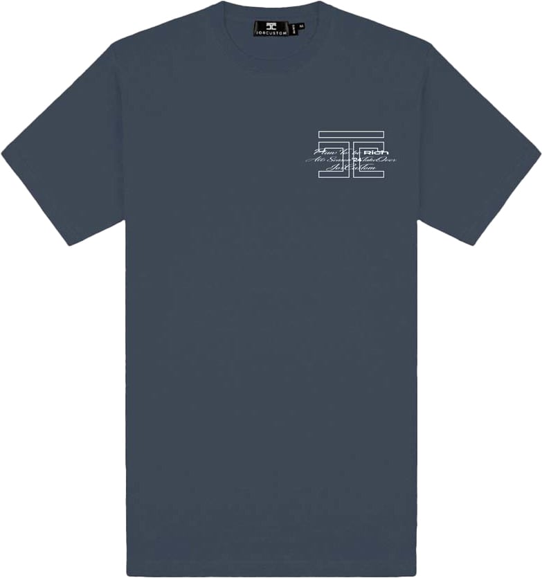 JORCUSTOM Rolls Slim Fit T-Shirt SteelBlue Grijs
