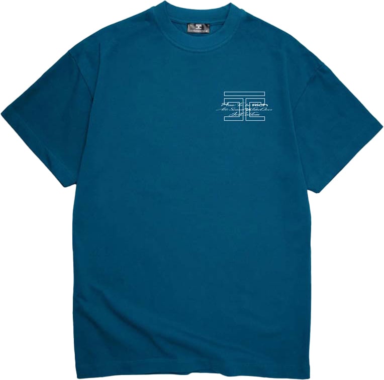 JORCUSTOM Rolls Loose Fit T-Shirt Petrol Groen