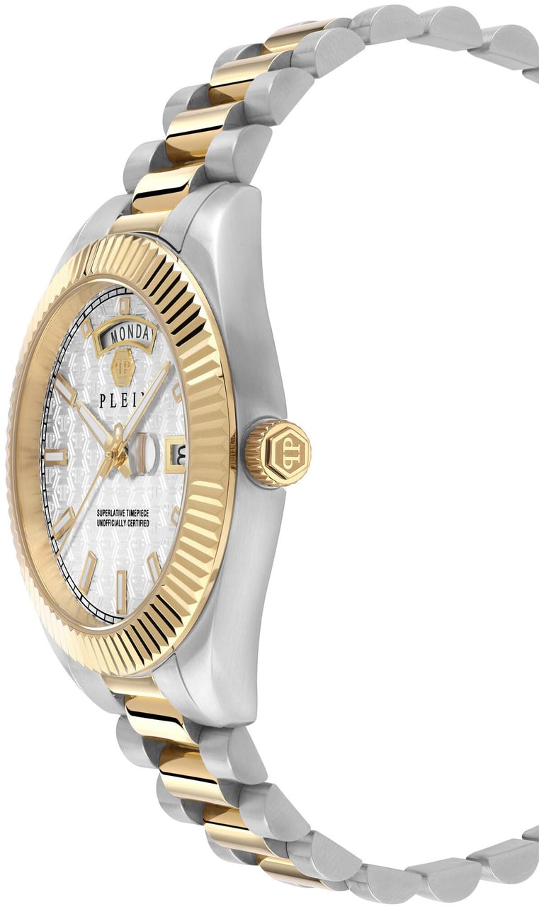 Philipp Plein PWPNA0324 Date Superlative Gent horloge Zilver
