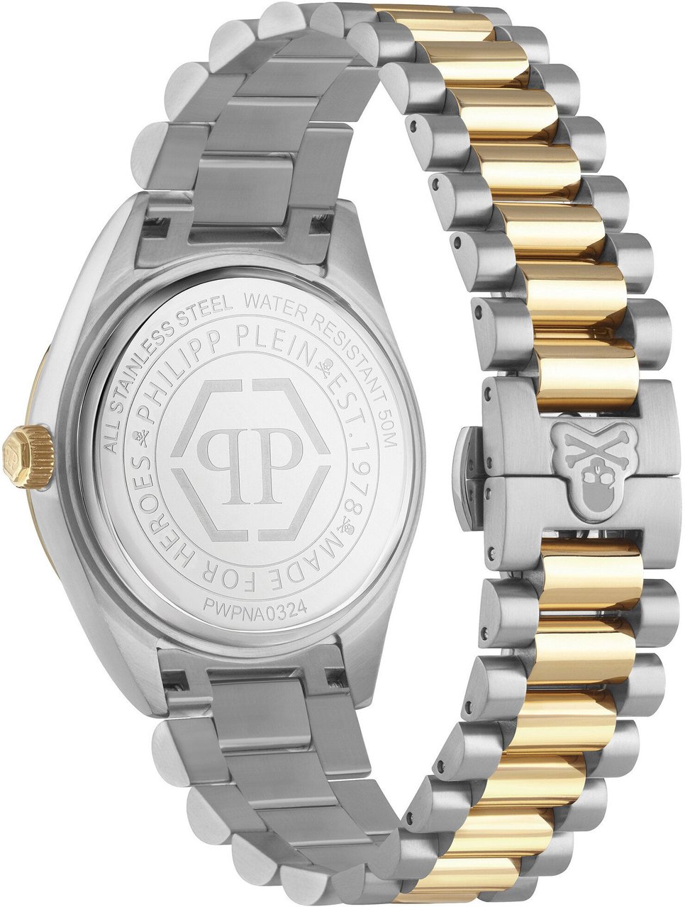 Philipp Plein PWPNA0324 Date Superlative Gent horloge Zilver