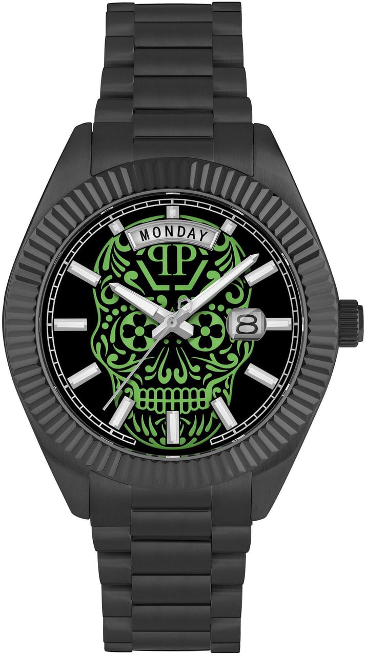 Philipp Plein PWPNA0724 Date Superlative Gent horloge Zwart