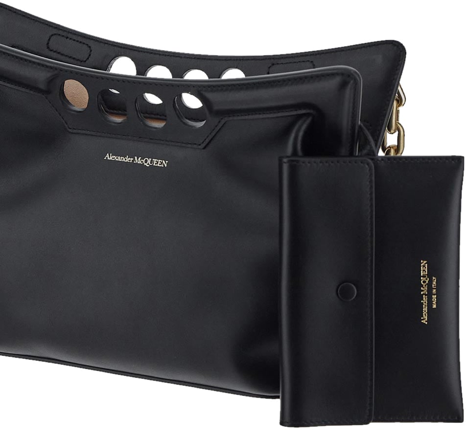 Alexander McQueen The Peak Small Bag Zwart