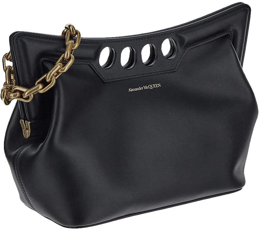 Alexander McQueen The Peak Small Bag Zwart