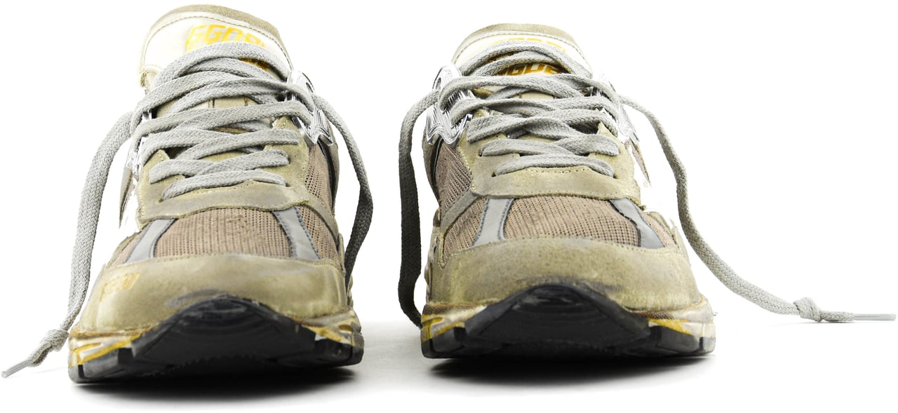 Golden Goose Running Dad Taupe Beige