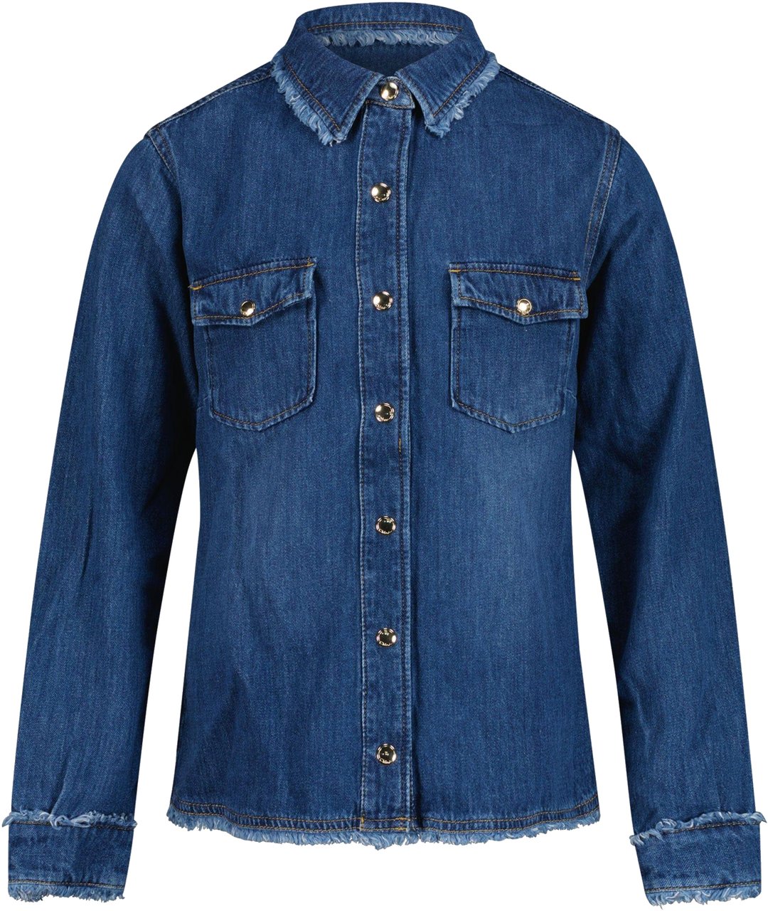 Chloé Chloé Meisjes Blouse Jeans Blauw
