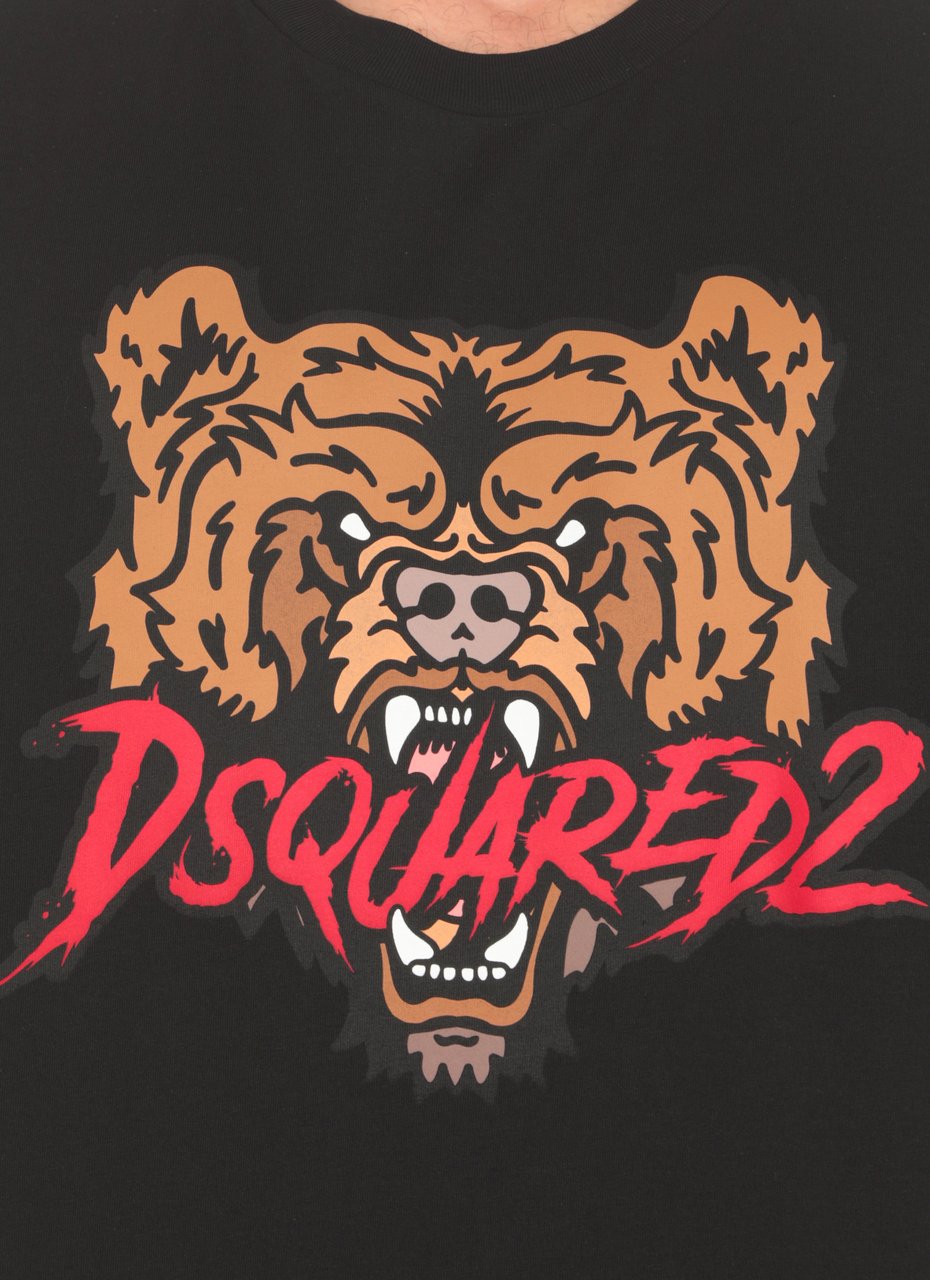 Dsquared2 T-shirts And Polos Black Zwart